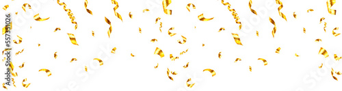 floating golden confetti element