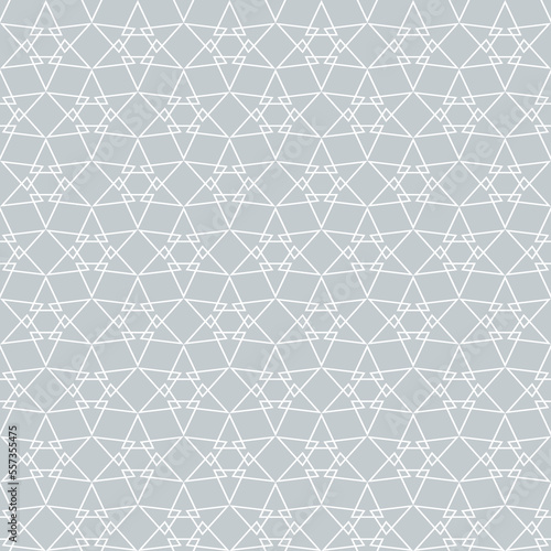 Seamless pattern with oriental style. Triangular and star shapes in geometric pattern. photo