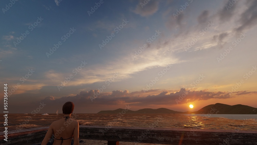 person stand with beautiful ocean view
