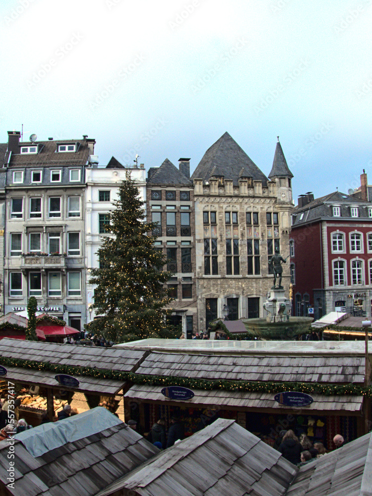 Aachen, December 2022: Visit the beautiful city of Aachen in Germany during the festive season