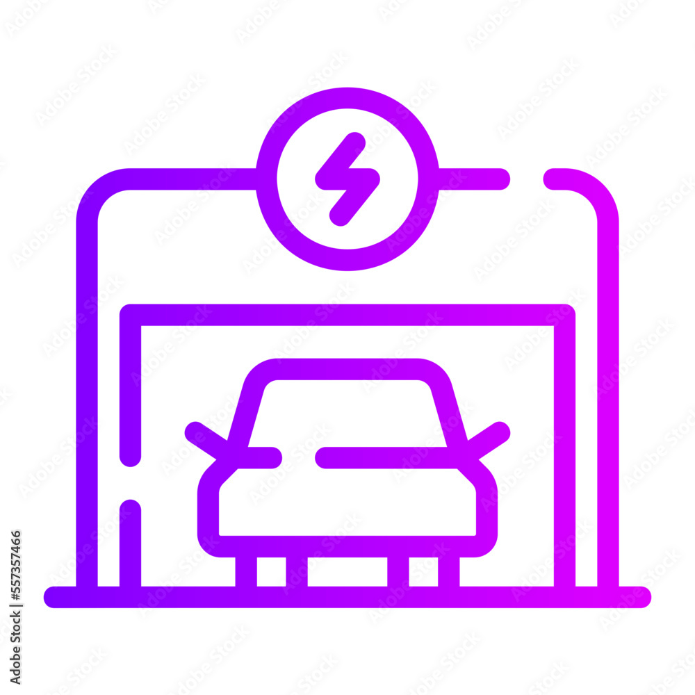 electrical service gradient icon electrical service gradient icon