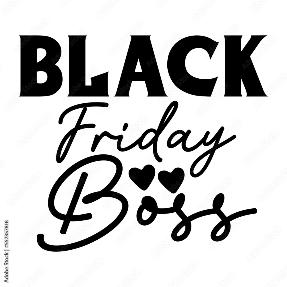 Naklejka premium Black Friday Boss