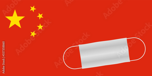 Coronavirus in China. Masks. Vector illustration