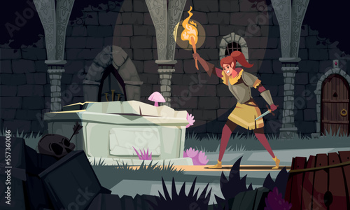 Dungeon Cartoon Concept