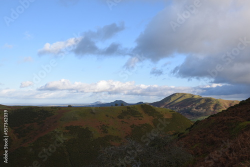 the rolling hills in Shropshire photo