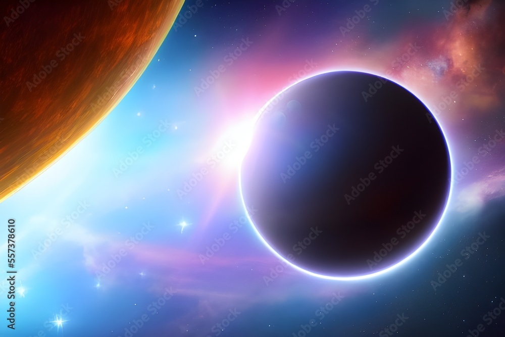 Obraz premium Planet in the galaxy