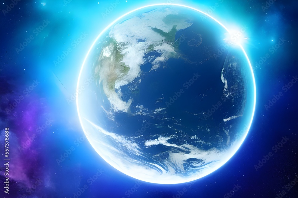 Fototapeta premium Planet in the galaxy