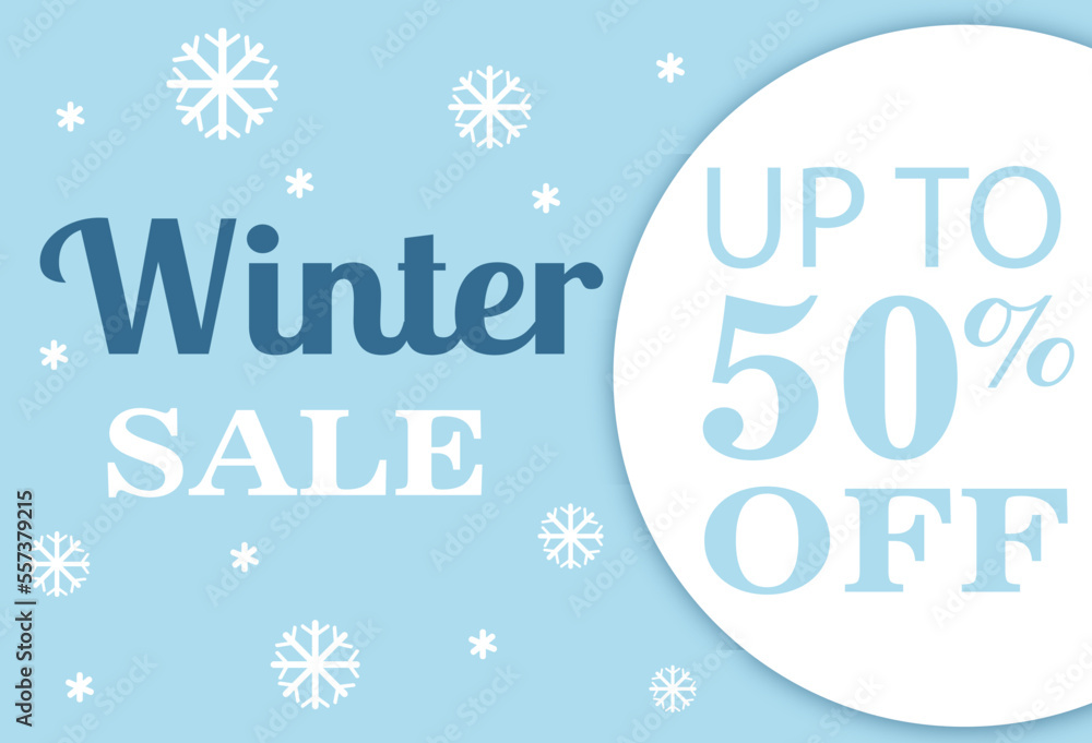 Winter sale.Limited edition winter holiday banner.