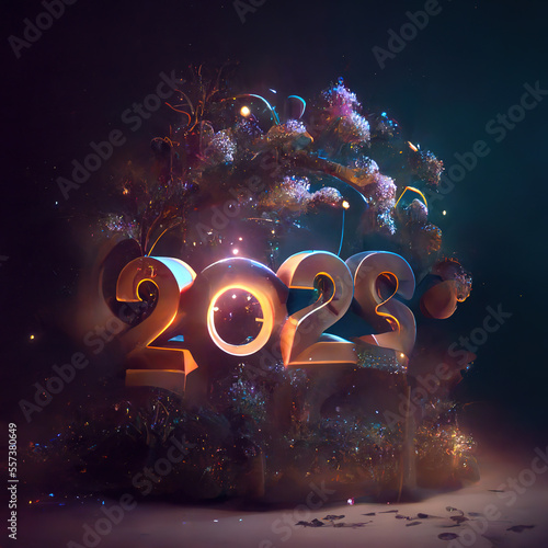 2023, Happy New Year, AI