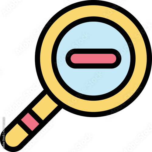 Zoom out Vector Icon Design Illustration