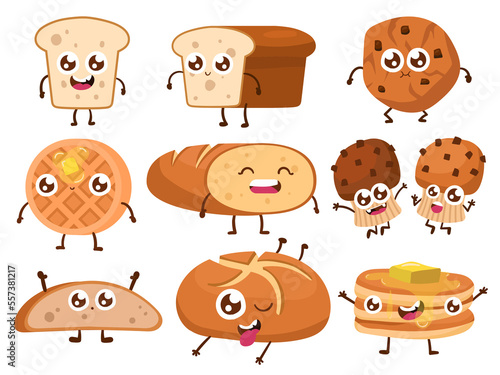 Bread characters. Funny del...