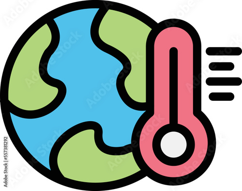 Global warming Vector Icon Design Illustration