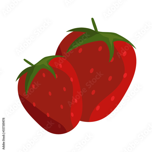 Strawberries Fruit berry il...