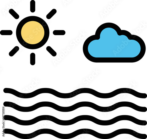 Sea Vector Icon Design Illustration
