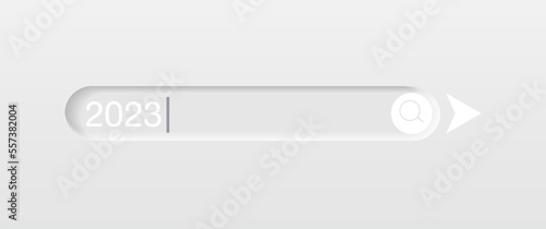 Neumorphic Button, 
Searching bar. Continuous 3D realistic virtual style in white tone, player button set, technology and online streaming buttons, technology illustration, sign and symbol.