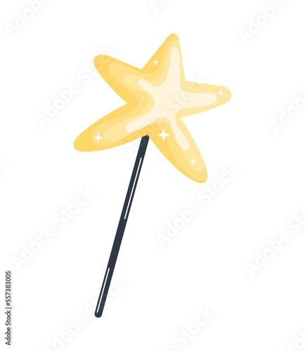 magic wand with star