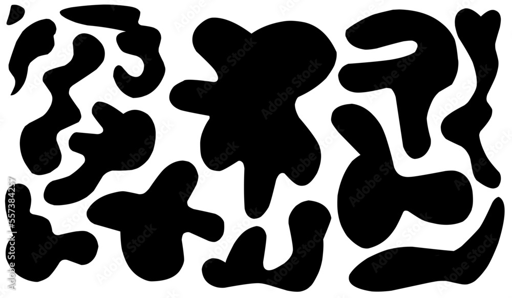 Irregular blob, set of abstract organic shapes. Abstract irregular random blobs. Simple liquid amorphous splodge. Trendy minimal designs for presentations, banners, posters and flyers Irregular blob, set of abstract organic shapes. Abstract irregular random blobs. Simple liquid amorphous splodge. Trendy minimal designs for presentations, banners, posters and flyers