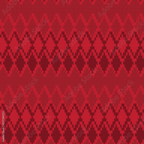 Argyle Fair Isle Seamless Pattern Design