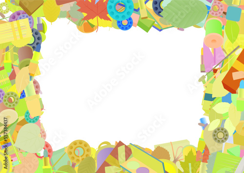 Background pattern abstract design texture. Border frame, transparent background. Theme is about tailor Shears, redbud, beech, salon, natural, holiday, sewing, tree, merry, xmas, tailor