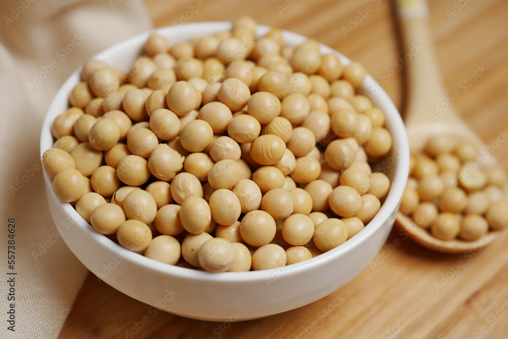 close up of Raw soy bean seed close up of Raw soy bean seed