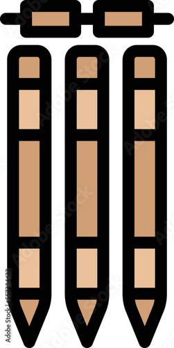 Wickets Vector Icon Design Illustration
