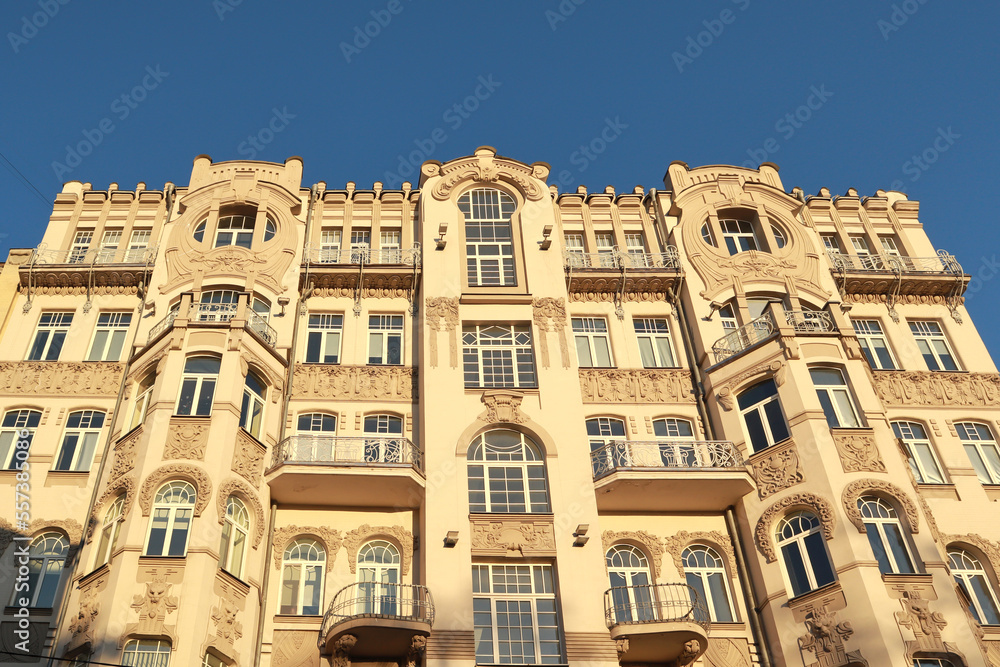 Historical building - Rodzianko Mansion at Yaroslavov Val Street in Kyiv, Ukraine	

