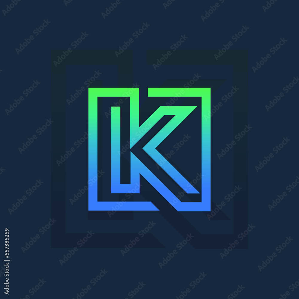 Initial logo K Initial logo K