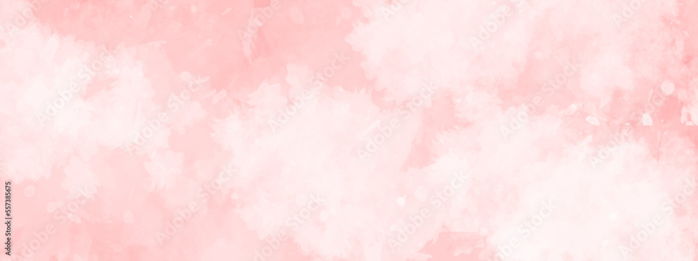 Pink watercolor background on white paper background. Abstract watercolor background handprint ink. Pink watercolor background on white paper background. Abstract watercolor background handprint ink.