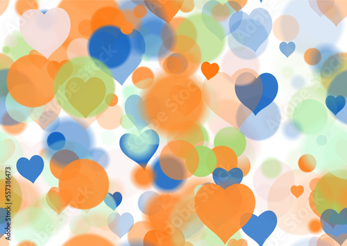 Background pattern abstract design texture. Seamless. With hearts. Theme is about lights, air, relations, texture, flare, wall, abstract, overlay, defocused, pattern, blending, romance, color