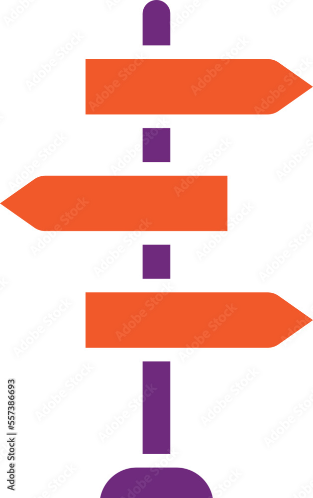 Signpost Vector Icon Design Illustration