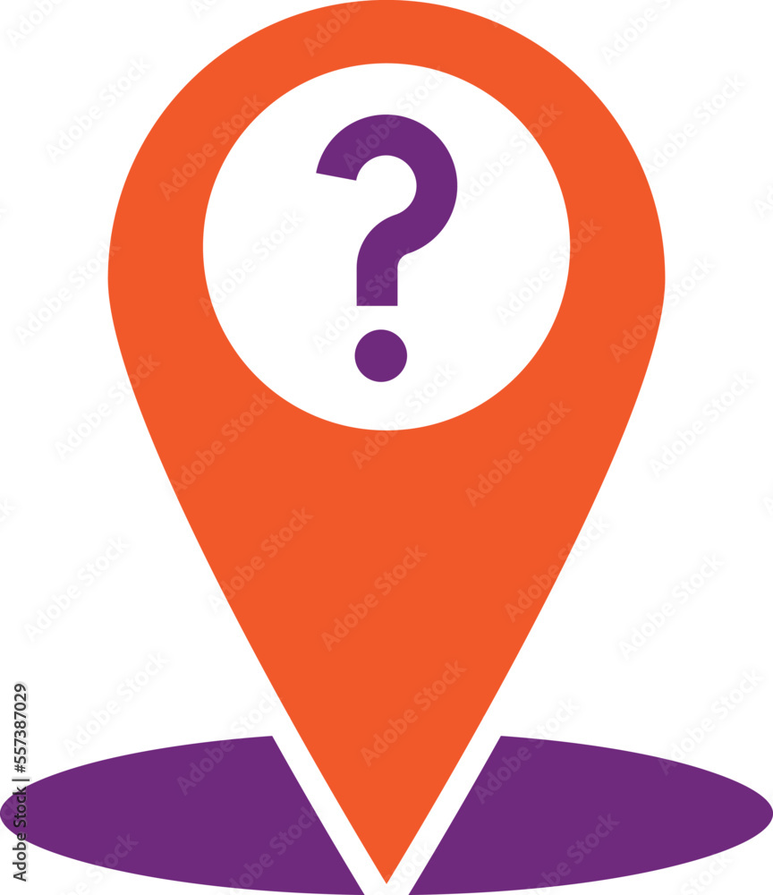 Location Question Vector Icon Design Illustration Location Question Vector Icon Design Illustration