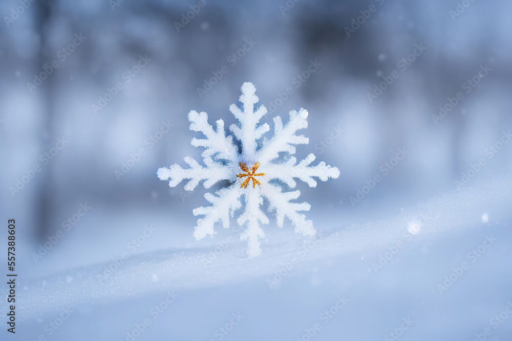 Frosty Fun A Closeup of a Snowflake in the Cold Weather Generative AI. Frosty Fun A Closeup of a Snowflake in the Cold Weather Generative AI.