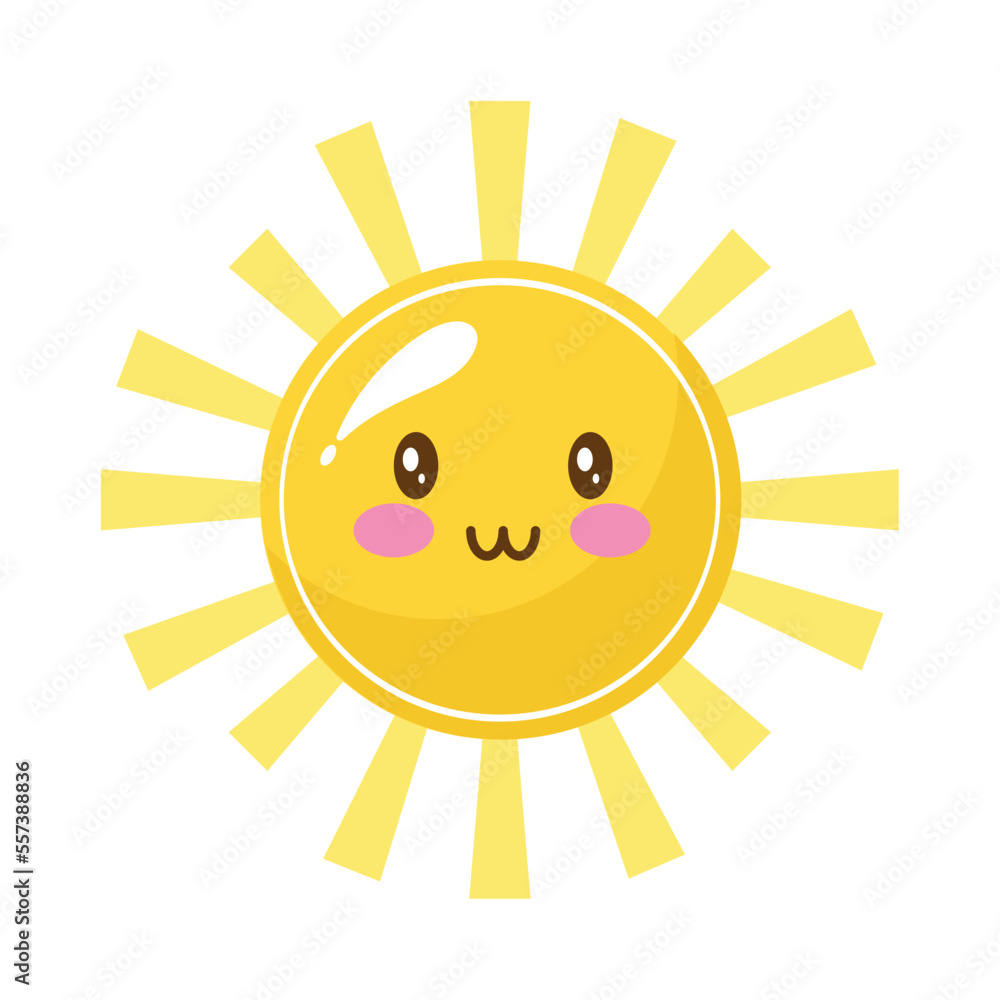 cute sun kawaii