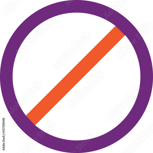 No stopping Vector Icon Design Illustration