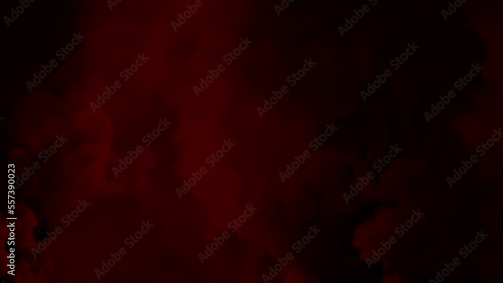 Dark red smoke or clouds halloween background - abstract 3D rendering