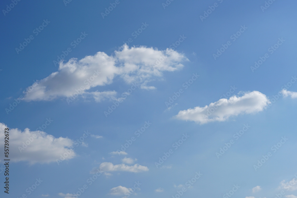 Blue sky with fluffy white clouds constantly changing shape. Blue sky with fluffy white clouds constantly changing shape.