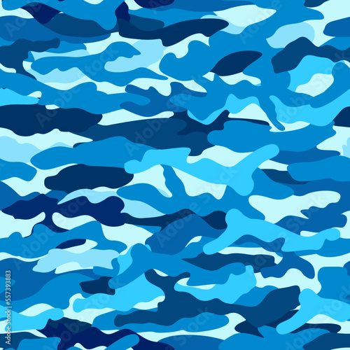 Military Print. Marine Soldier seamless pattern. Blue Navy Army pattern. Abstract background. good for fashion, fabric, wallpaper, uniform, army print, backdrop, textile.