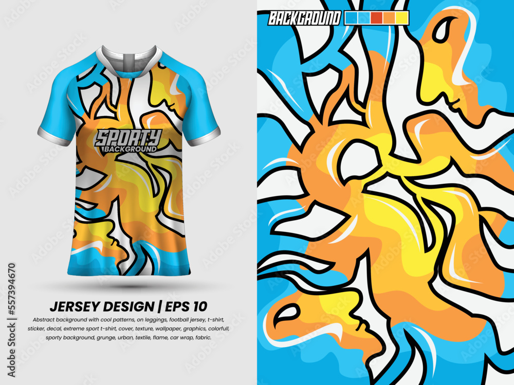 Abstract background with grunge pattern, ready to print, sublimation design, jersey design, sublimation jersey.
