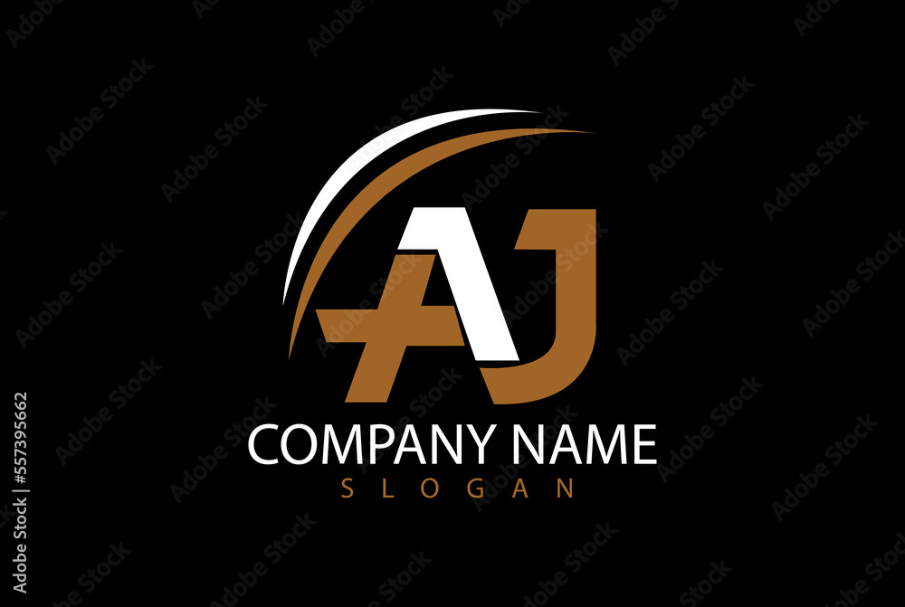 Alphabet letter icon logo AJ, Marketing logo. Alphabet letter icon logo AJ, Marketing logo.