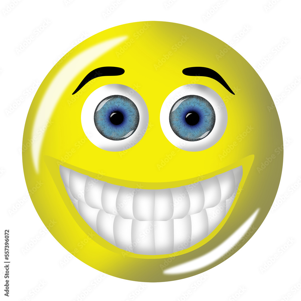 Fototapeta premium Emoticône Content