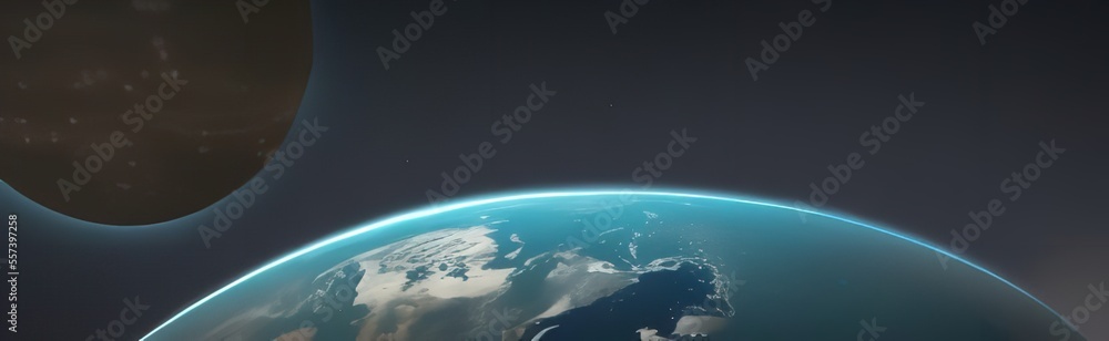 A view of Earth from The Space.