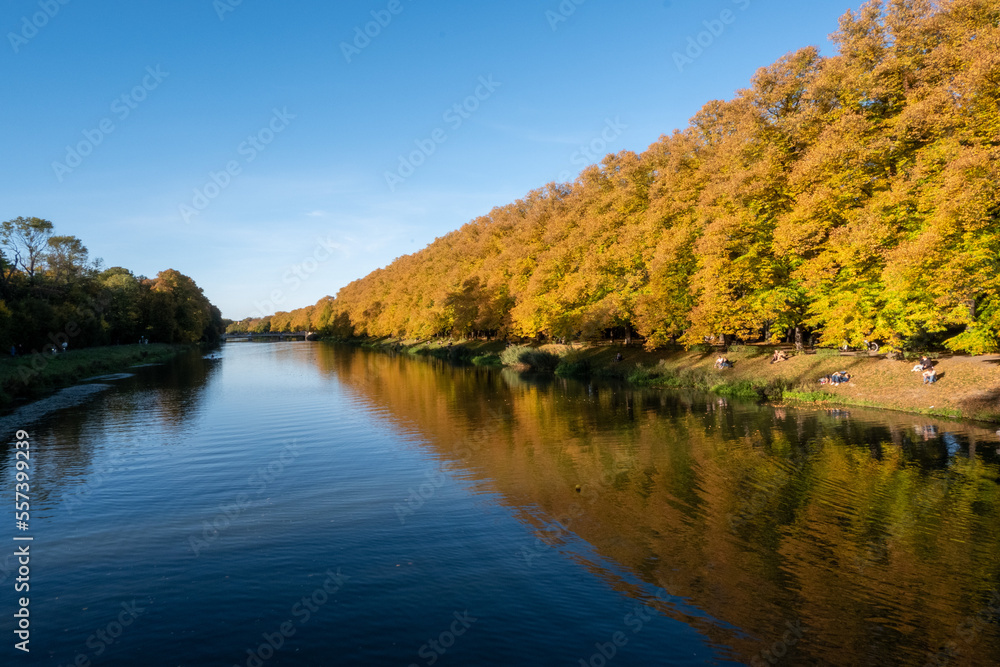 Autumn at a river