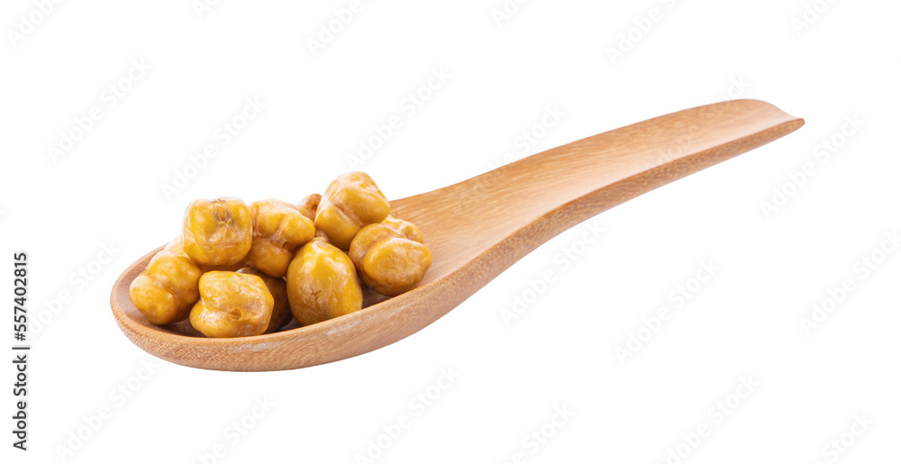 chickpeas in wood spoon isolated on transparent png chickpeas in wood spoon isolated on transparent png