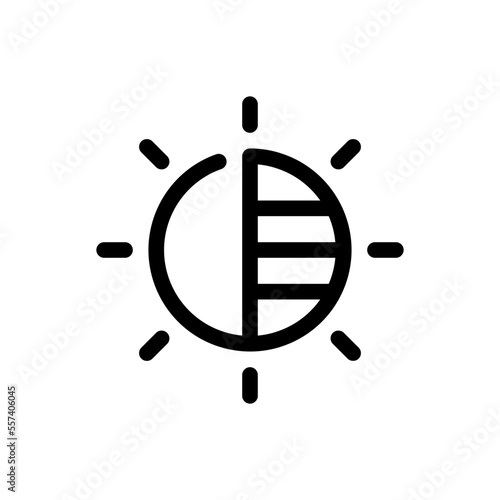 brightness line icon