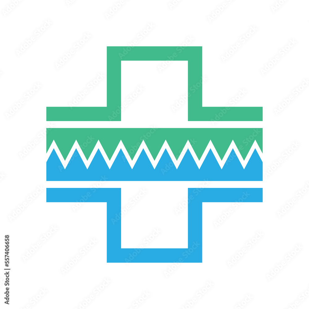 Medical health icon digital logo design Medical health icon digital logo design