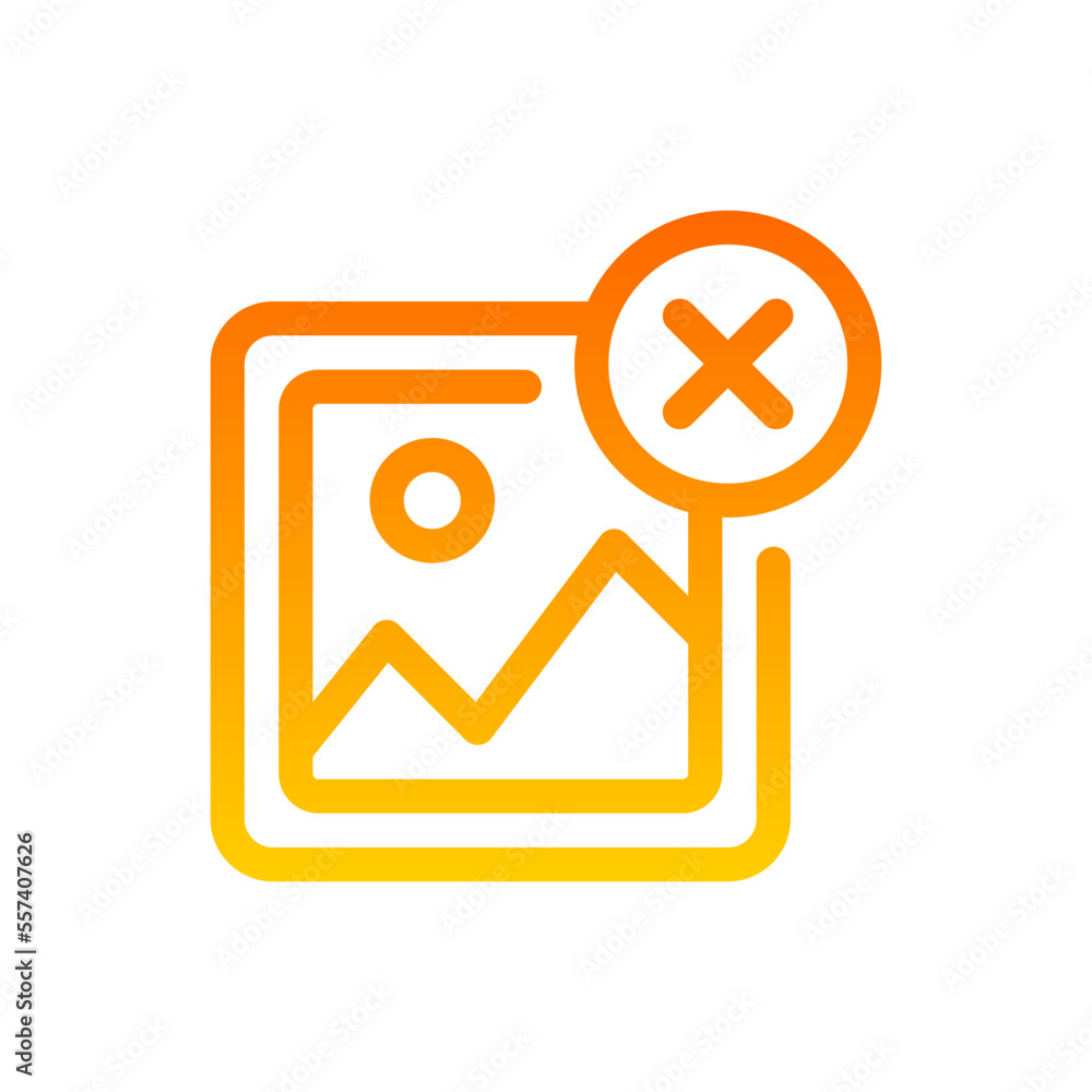 delete gradient icon delete gradient icon