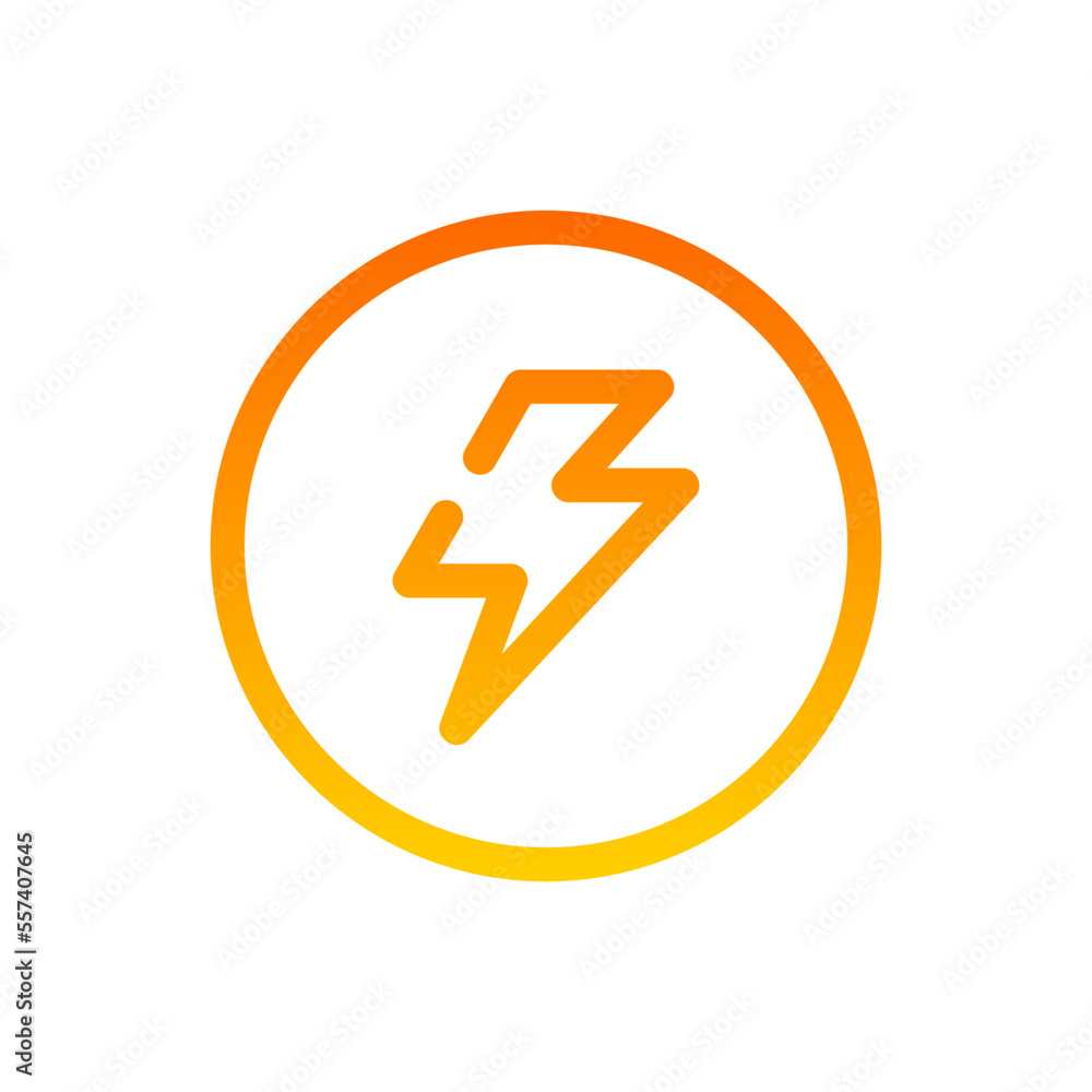 flash gradient icon flash gradient icon