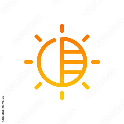 brightness gradient icon