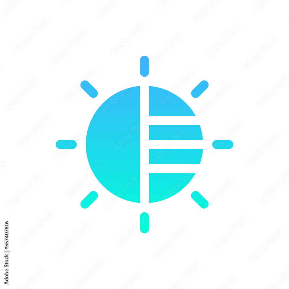 brightness flat gradient icon brightness flat gradient icon