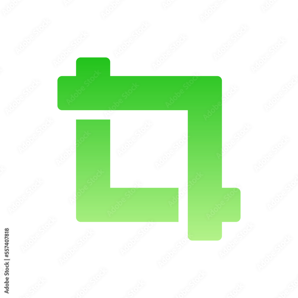 crop flat gradient icon crop flat gradient icon